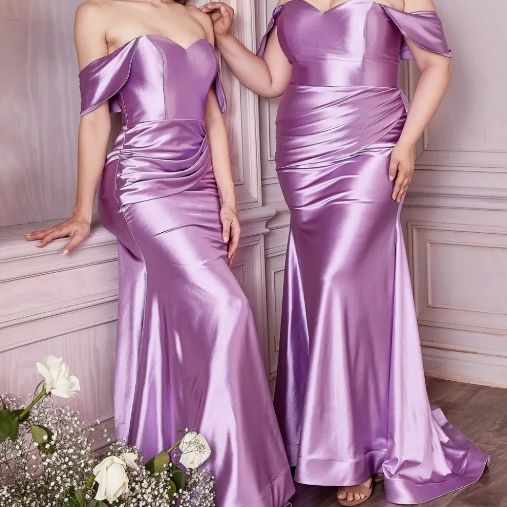 NEW LAVENDER PROM PARTY SATIN STRAPLESS FITTED GOWN DRESS CD163